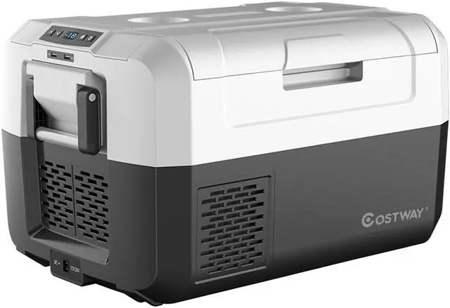 Main image of Costway 37 Quart Portable Electric Car Cooler Refrigerator Compressor Freezer Camping