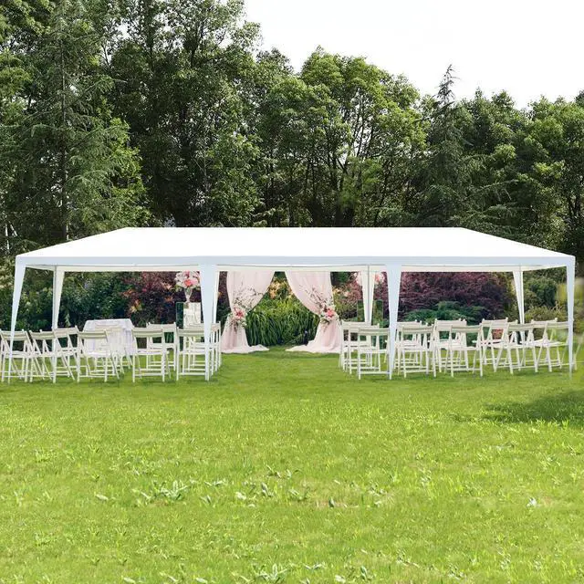 Alt view image 5 of 7 - Costway 10' x 30' Outdoor Wedding Party Event Tent Gazebo Canopy