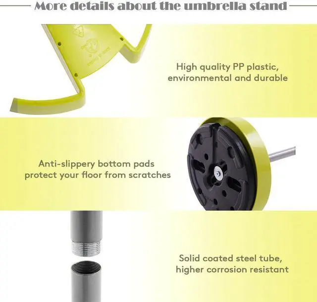 Alt view image 5 of 7 - Costway Umbrella Stand Holder Modern Round Storage Rain Rack Home Office Entryway