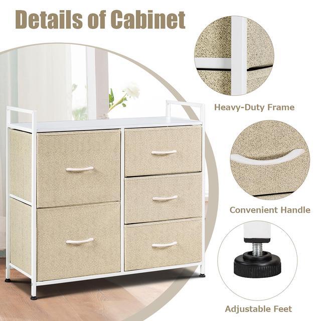 Costway 5 Drawers Dresser Storage Unit Side Table Display Organizer Dorm Room Wood Black By Target 3oad3drbcn2ky6tvjkfr2i