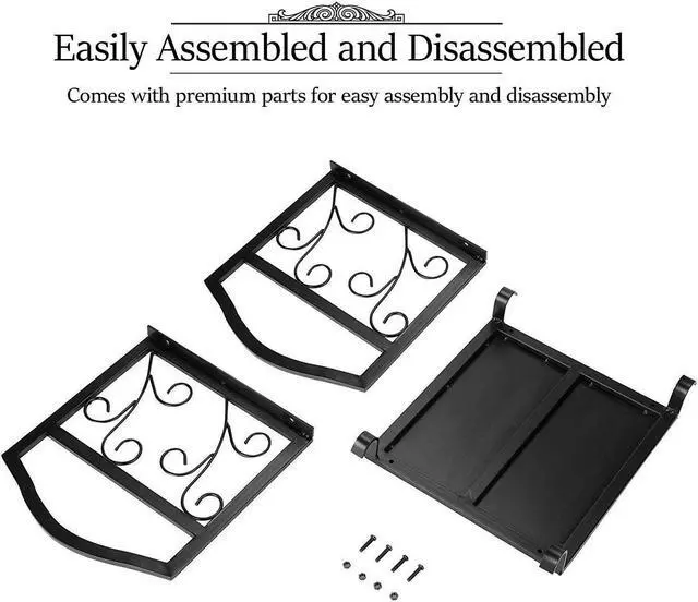 Alt view image 6 of 7 - Fireplace Log Holder Wrought Iron Indoor Fire Wood Stove Stacking Rack Storage