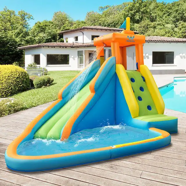 Alt view image 2 of 7 - Costway  Kids Bounce House Castle Splash Water Pool Without Blower