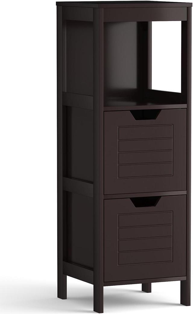 Costway Floor Cabinet Multifunction Bathroom Storage Organizer