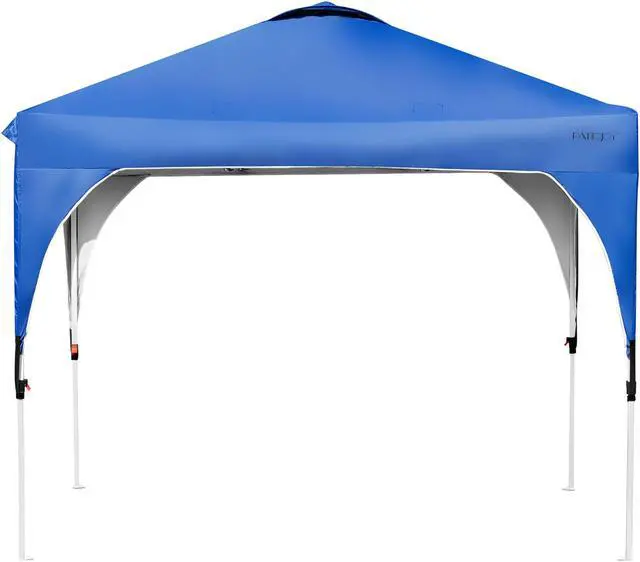 Alt view image 7 of 7 - 10x10 FT Outdoor Pop Up Tent Canopy Height Adjustable Sun Shelter W/ Roller Bag