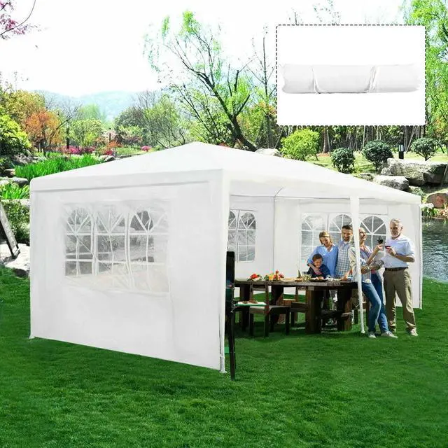 Main image of Costway 10'x20' Canopy Tent Heavy Duty Wedding Party Tent 4 Sidewalls W/Carry Bag