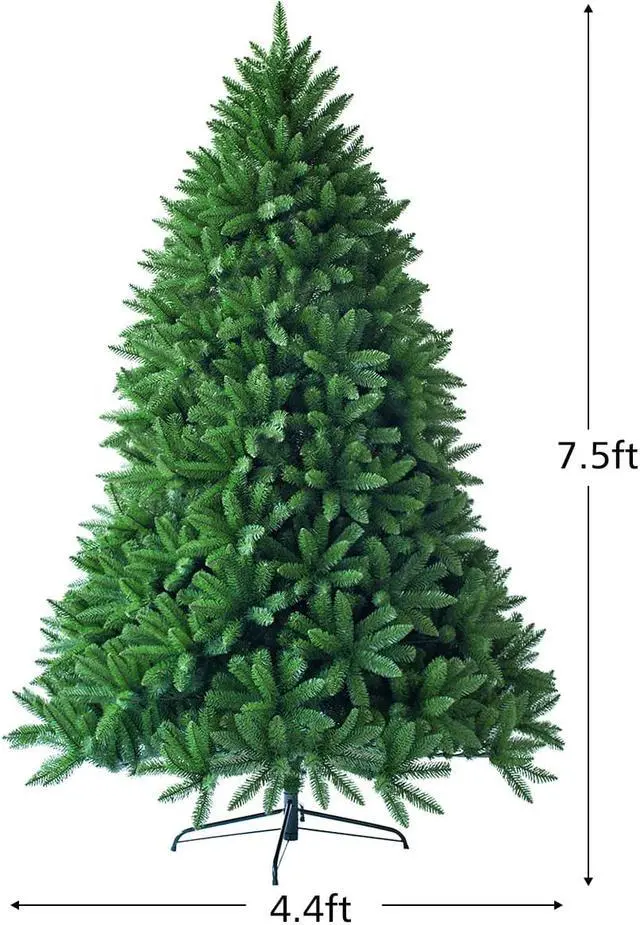 Alt view image 3 of 7 - Costway 7.5ft Artificial Christmas Fir Tree 1968 Branch Tips