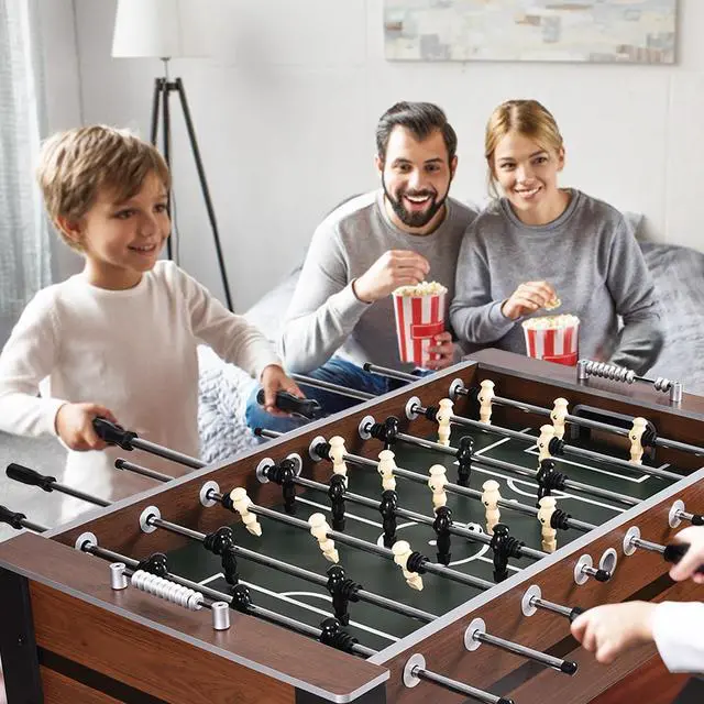 Alt view image 3 of 7 - Costway 54'' Foosball Soccer Table Competition Sized Football Arcade Indoor Game Room