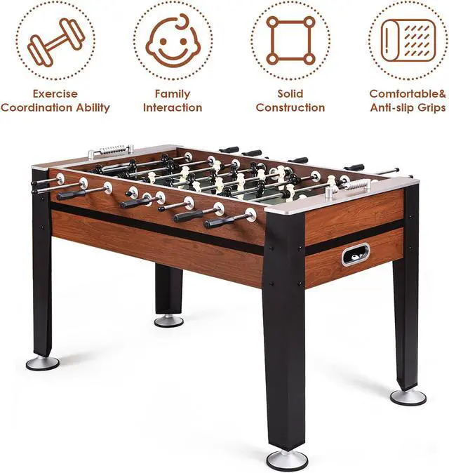 Alt view image 5 of 7 - Costway 54'' Foosball Soccer Table Competition Sized Football Arcade Indoor Game Room
