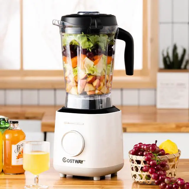 Alt view image 5 of 7 - Costway 1500W Countertop Smoothies Blender 10 Speed w/ 6 Pre-Setting Programs