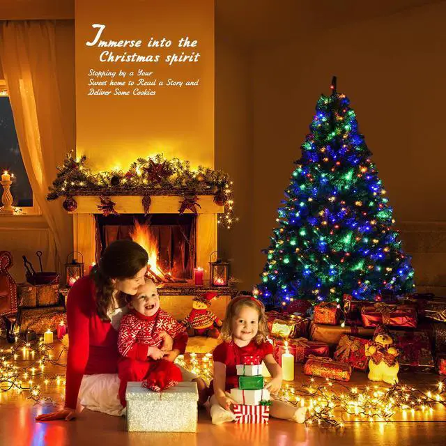 Alt view image 2 of 7 - Costway 5Ft Pre-Lit Artificial Christmas Tree Hinged 150 LED Lights