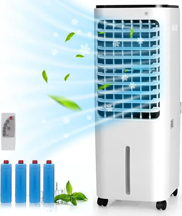 Main image of Costway 4-in-1 Portable Evaporative Air Cooler 12L Water Tank 4 Ice Boxes