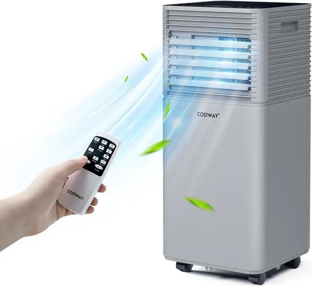 Main image of Costway 6000 BTU (10000 BTU ASHRAE) Portable Air Conditioner 3-in-1 Air Cooler w/Dehumidifier & Fan Mode Gray