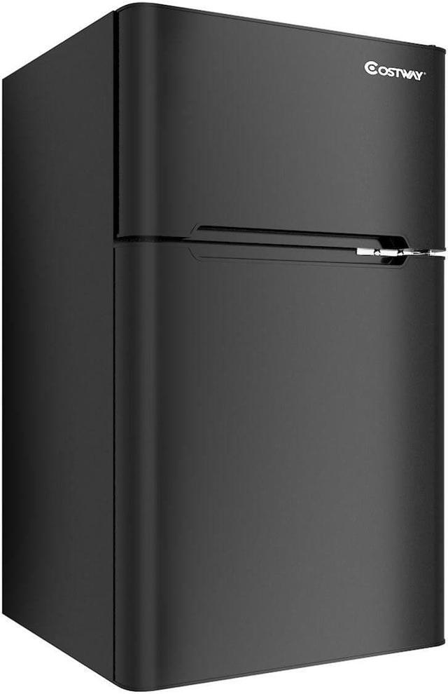 Costway Refrigerator Small Freezer Cooler Fridge Compact 3.2 cu ft