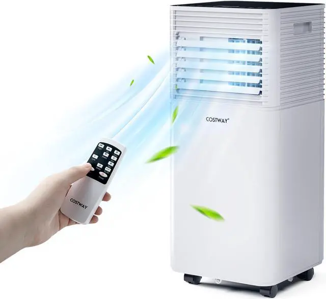 Main image of Costway 6000 BTU (10000 BTU ASHRAE) Portable Air Conditioner 3-in-1 Air Cooler w/Dehumidifier & Fan Mode Black
