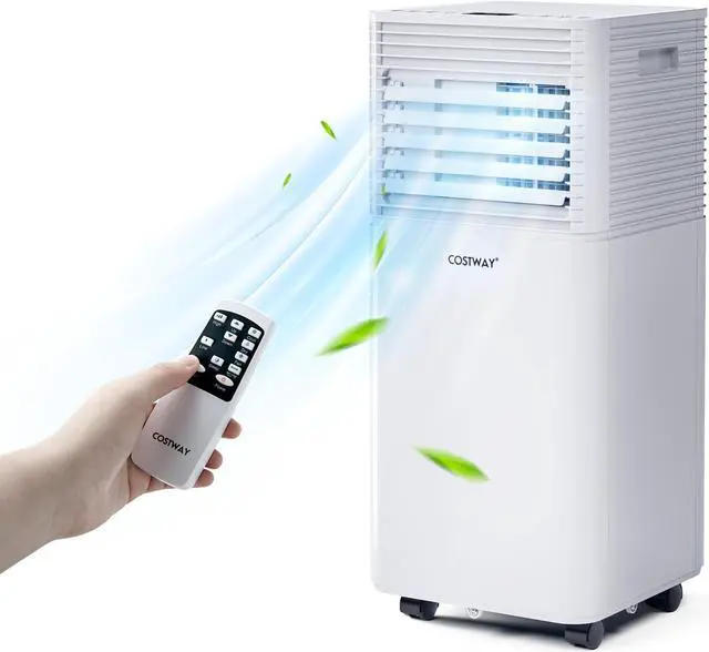 Main image of Costway 5000 BTU 8000 BTU ASHRAE Portable Air Conditioner 3-in-1 Air Cooler w/Dehumidifier & Fan Mode White