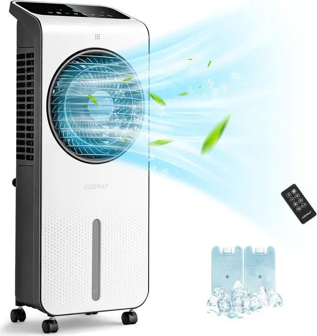Main image of Costway Evaporative Air Cooler 3-in-1 Portable Swamp Cooling Fan w/ 12H Timer Remote