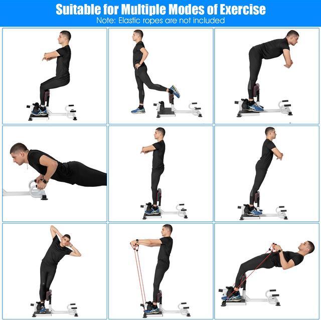 Alt view image 7 of 7 - Goplus Multifunction  Squat Machine Hip Thrust Machine Sit up Exercise Set