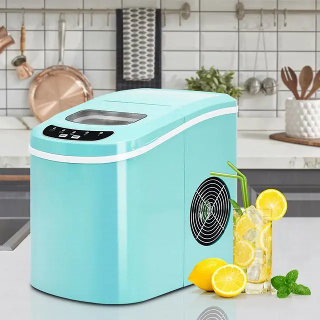Alt view image 2 of 7 - Stakol Portable Compact Electric Ice Maker Machine Mini Cube 26lb/Day Mint Green
