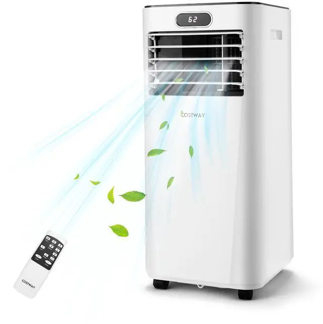 Main image of Costway 6000 BTU (10000 BTU ASHRAE) Portable Air Conditioner w/ Remote Control 3-in-1 Air Cooler w/ Drying White