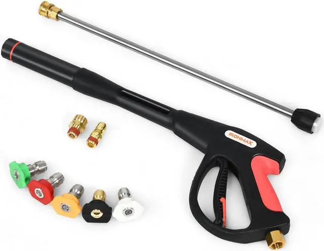Main image of Pressure Washer Gun 4000 PSI W/20" Extendable Wand 5 Nozzle Tips