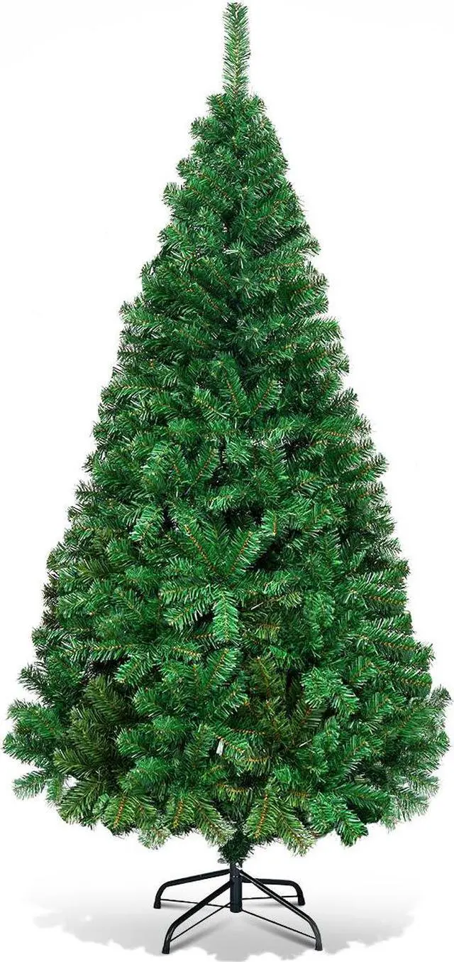 Alt view image 3 of 7 - Costway 6Ft Artificial PVC Christmas Tree W/Stand Holiday Season Indoor Outdoor Green