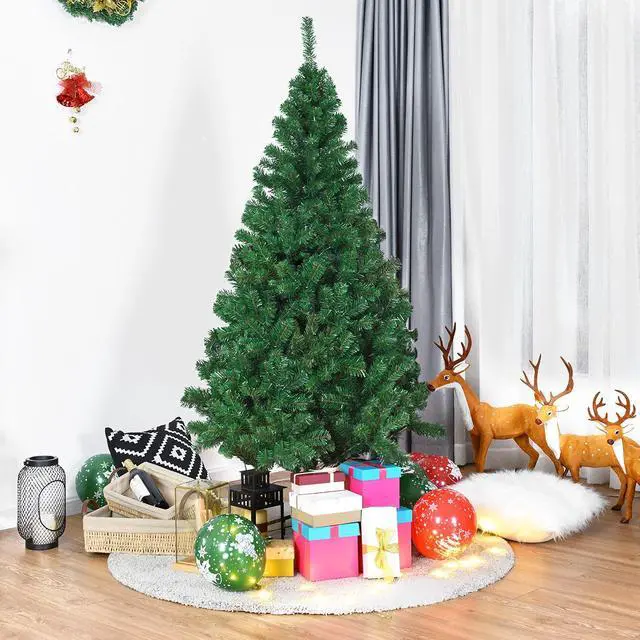 Main image of Costway 6Ft Artificial PVC Christmas Tree W/Stand Holiday Season Indoor Outdoor Green