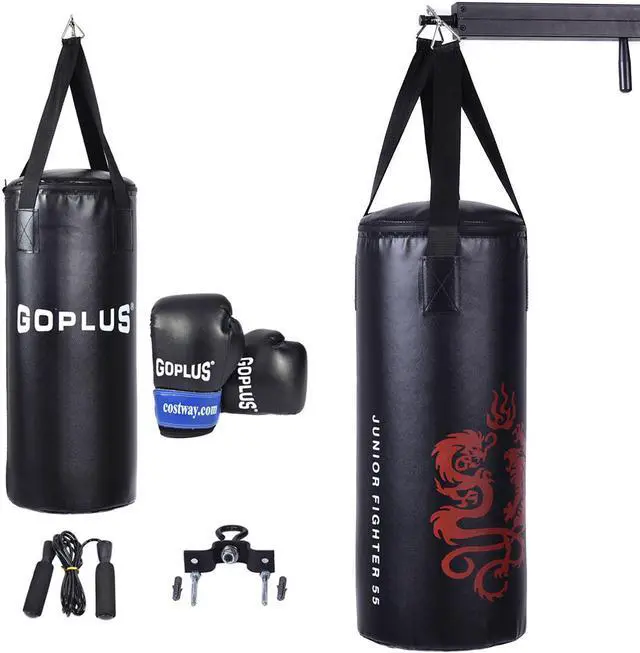 Main image of 2 FT Kids Punch Bag Boxing Set Kick Ball Gloves Skipping Rope Hook Children Boys