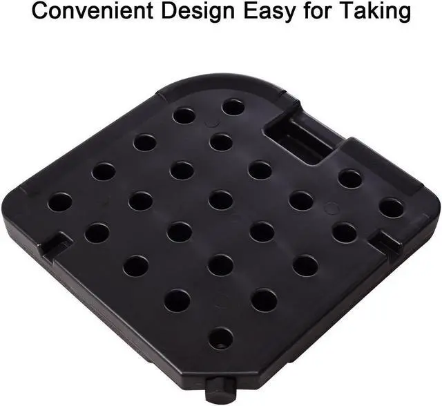 Alt view image 4 of 7 - 20" Patio Offset Umbrella Base Stand Weights Sand Water Filled Base Plate Set