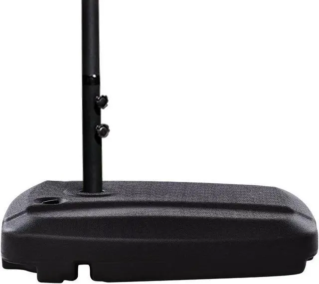Alt view image 3 of 7 - 60L Universal Offset Patio Umbrella Base Plastic Weighted Fill Water Sand Wheel