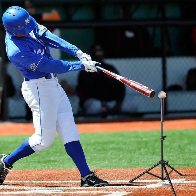 Alt view image 6 of 7 - Goplus Baseball Softball Batting Tee Tripod Training Height Adjustable 28" - 44"