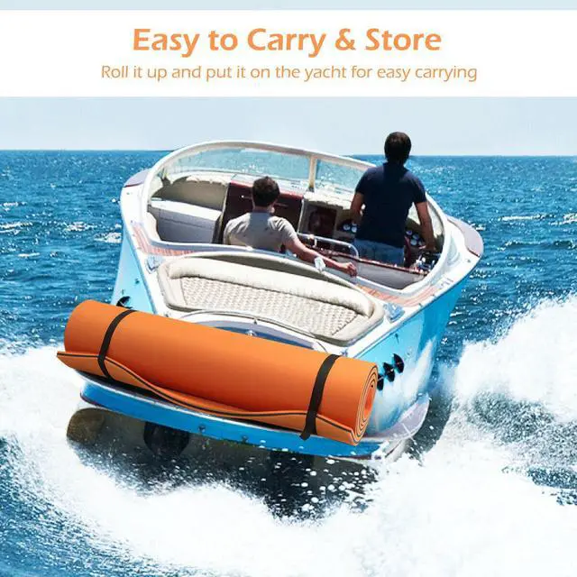 Alt view image 4 of 5 - 3 Layer Water Mat Floating Pad Island Water Sports Recreation Relaxing 12' x 6'
