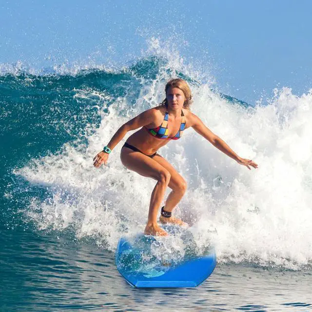 Alt view image 5 of 7 - 37" Lightweight Super Bodyboard Surfing W/Leash EPS Core Boarding Blue Shark