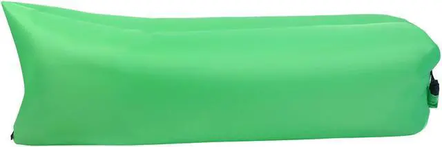 Alt view image 4 of 7 - Outdoor Portable Lazy Inflatable Sleeping Camping Bed Green
