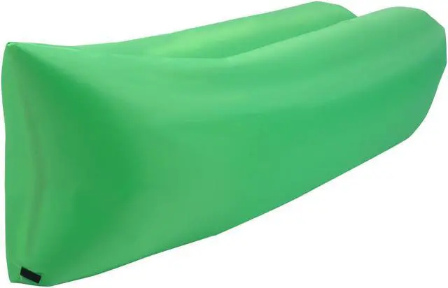 Alt view image 7 of 7 - Outdoor Portable Lazy Inflatable Sleeping Camping Bed Green
