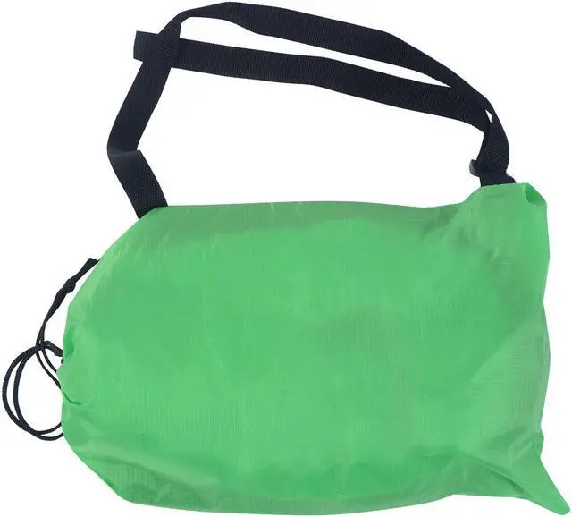 Alt view image 6 of 7 - Outdoor Portable Lazy Inflatable Sleeping Camping Bed Green