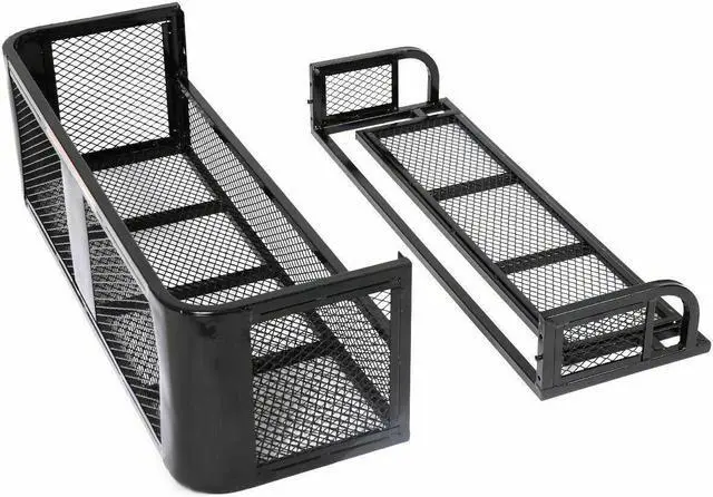 Alt view image 3 of 7 - ATV UTV Universal Rear Drop Basket Rack Steel Cargo Hunting