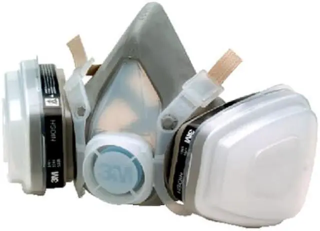 Alt view image 6 of 20 - Dual Cartridge Respirator Assembly 52P71, Organic Vapor/P95, Medium
