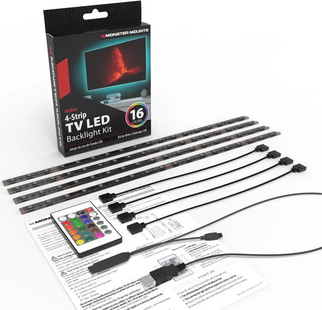 Main image of QUAD STRIP Home Theater TV LED Backlight Kit - OTB04