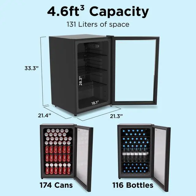 Alt view image 4 of 10 - Husky Freestanding OSFG023-BXL 21 cu. ft. Undercounter Refrigerator