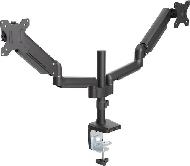 Main image of Gas Spring Dual Monitor Arm Desk Mount 13 in to 32 in.