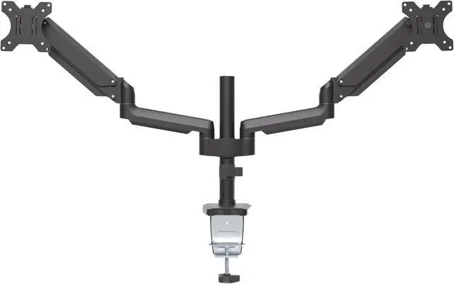 Alt view image 2 of 7 - Gas Spring Dual Monitor Arm Desk Mount 13 in to 32 in.