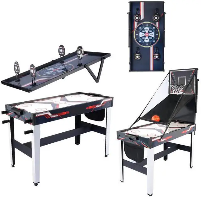 Main image of ProMounts 4 in 1 Combo Game Table, including Air Hockey, Basketball, shooting and darts (GS-GT-1430)