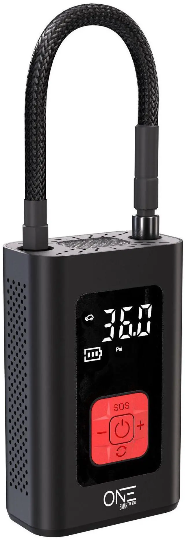 Main image of ONE 150 PSI Portable Tire Inflator 5200 mAh / 7.4 V Battery, Digital LCD, Auto Shut-Off