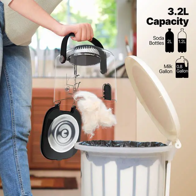 Alt view image 6 of 7 - ONE Pet Grooming Vacuum with 3.2L Canister 6 Replaceable Heads, 4 Combs, Quiet Design