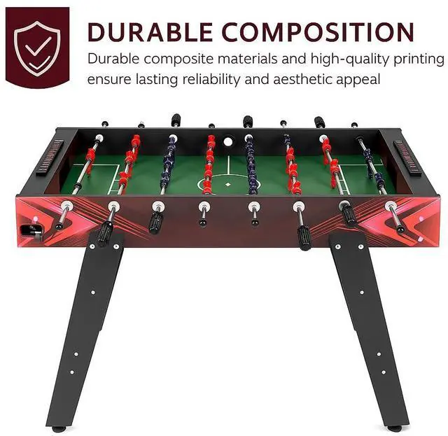 Alt view image 2 of 5 - 46 Full-Size Foosball Table with Heavy-Duty Frame & Easy Assembly Game Room Table for Home or Office