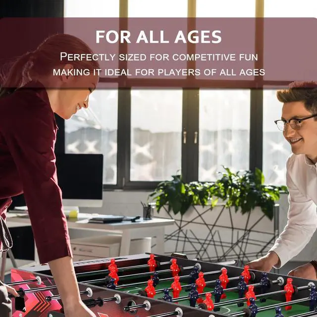 Alt view image 5 of 5 - 46 Full-Size Foosball Table with Heavy-Duty Frame & Easy Assembly Game Room Table for Home or Office