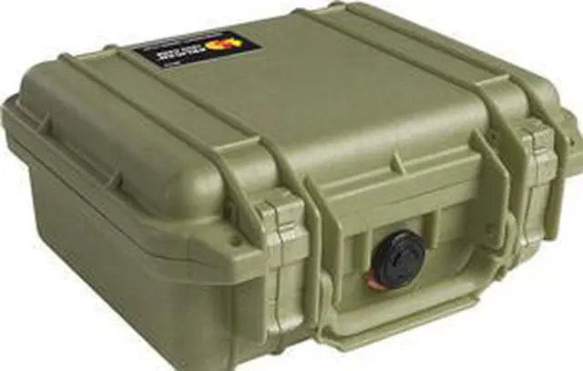 Alt view image 13 of 13 - CASE, PELICAN 1200, W/FOAM, OD GREEN
