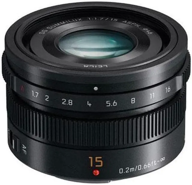 Alt view image 14 of 20 - Panasonic LUMIX G Leica DG Summilux 15mm f/1.7 Lens (Black)