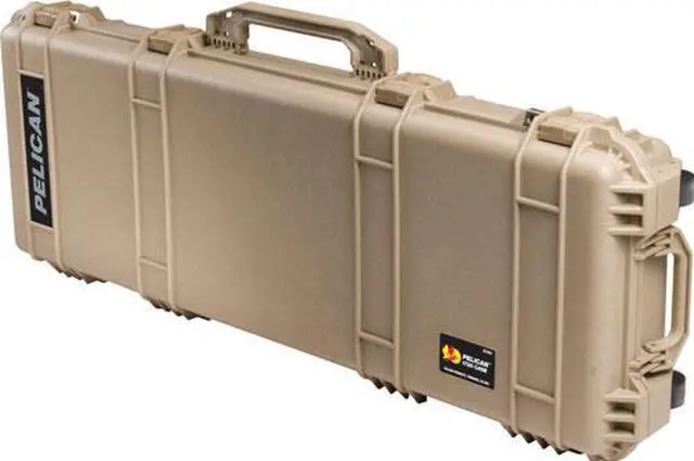 Alt view image 7 of 12 - Pelican Protect Tan Long Gun Hard Gun Case 42X13.5X5.3 1720T