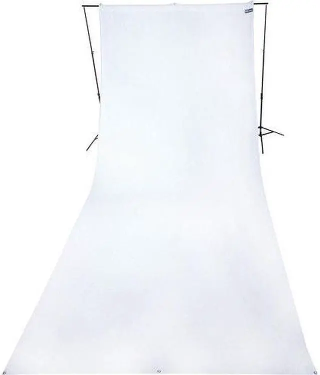 Main image of Westcott 9 x 20 ft Wrinkle-Resistant Cotton Backdrop (Hi Key White)
